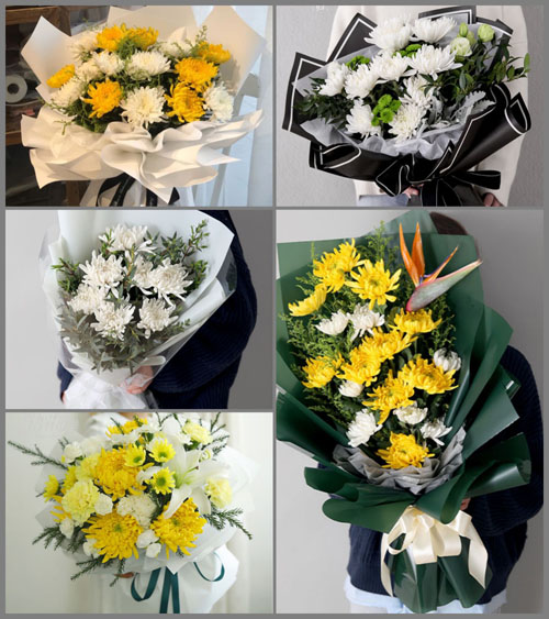黑龙江齐齐哈尔克山县发展乡白事花束代送